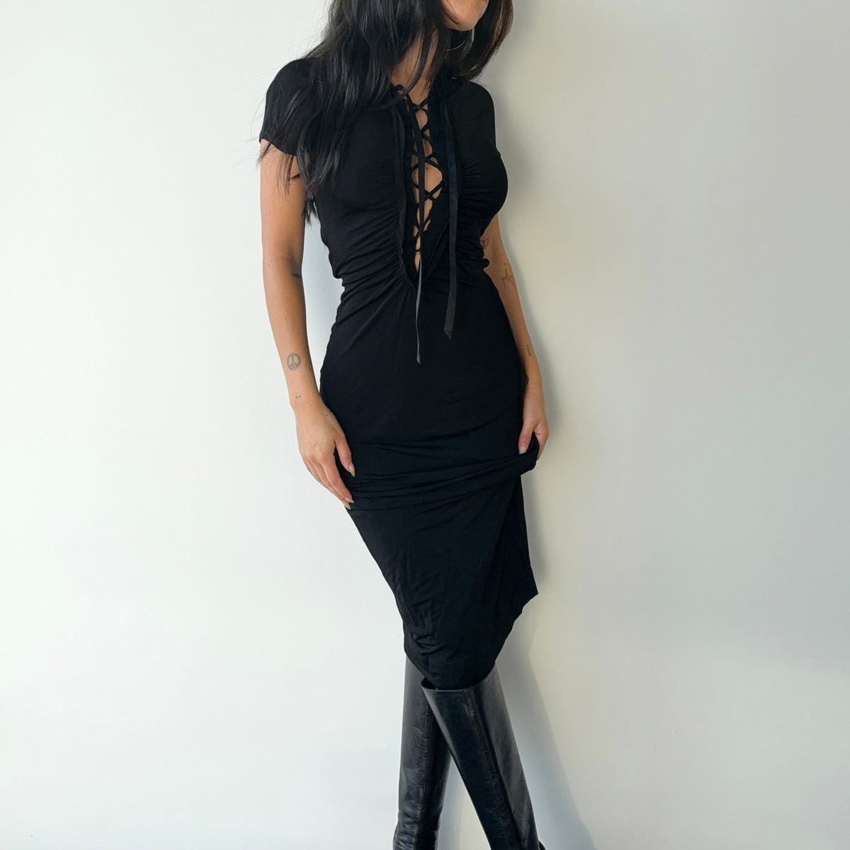 Cavalli Lace Up Dress