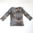 Vintage Just Cavalli Animal Print 3/4 Sleeves Top