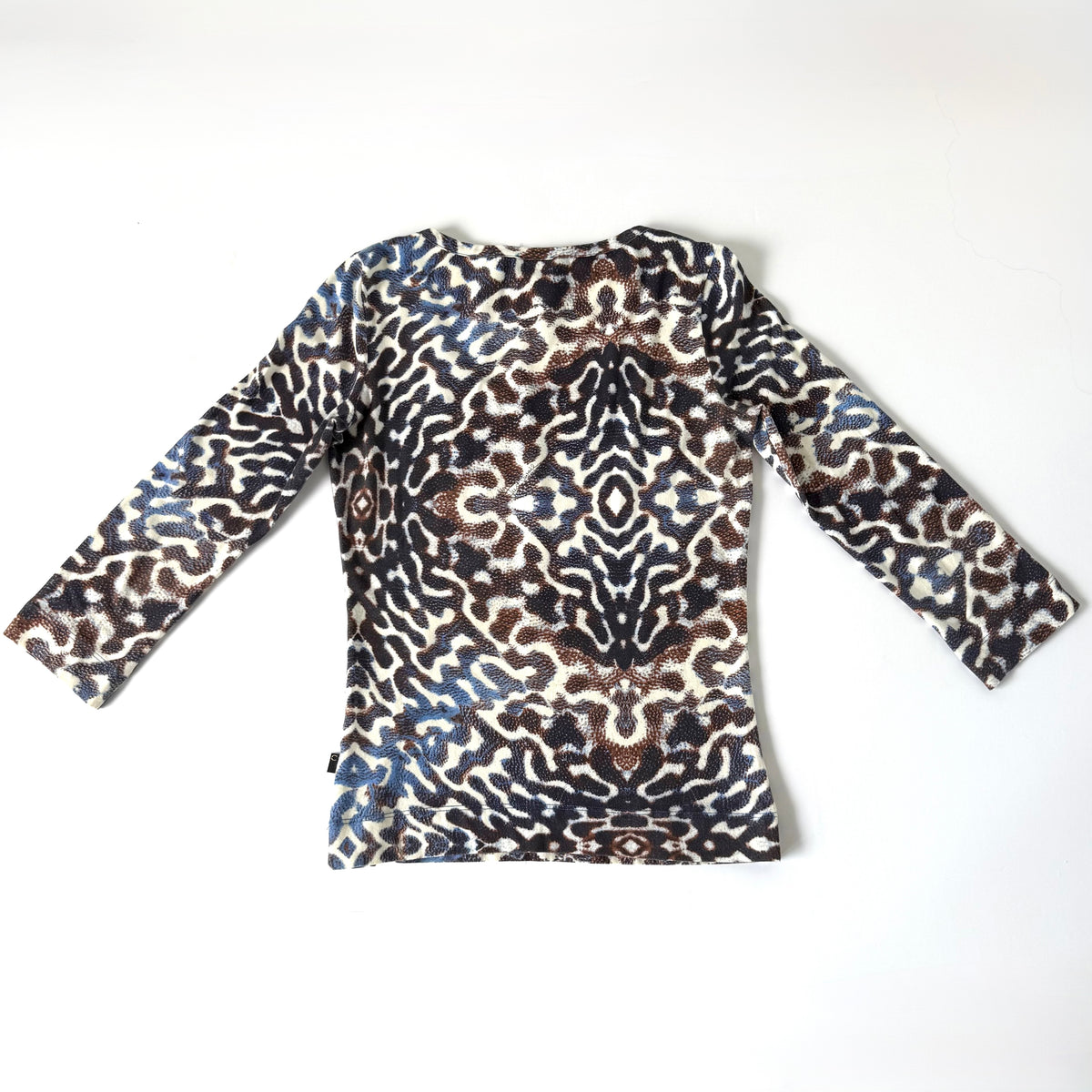 Vintage Just Cavalli Animal Print 3/4 Sleeves Top