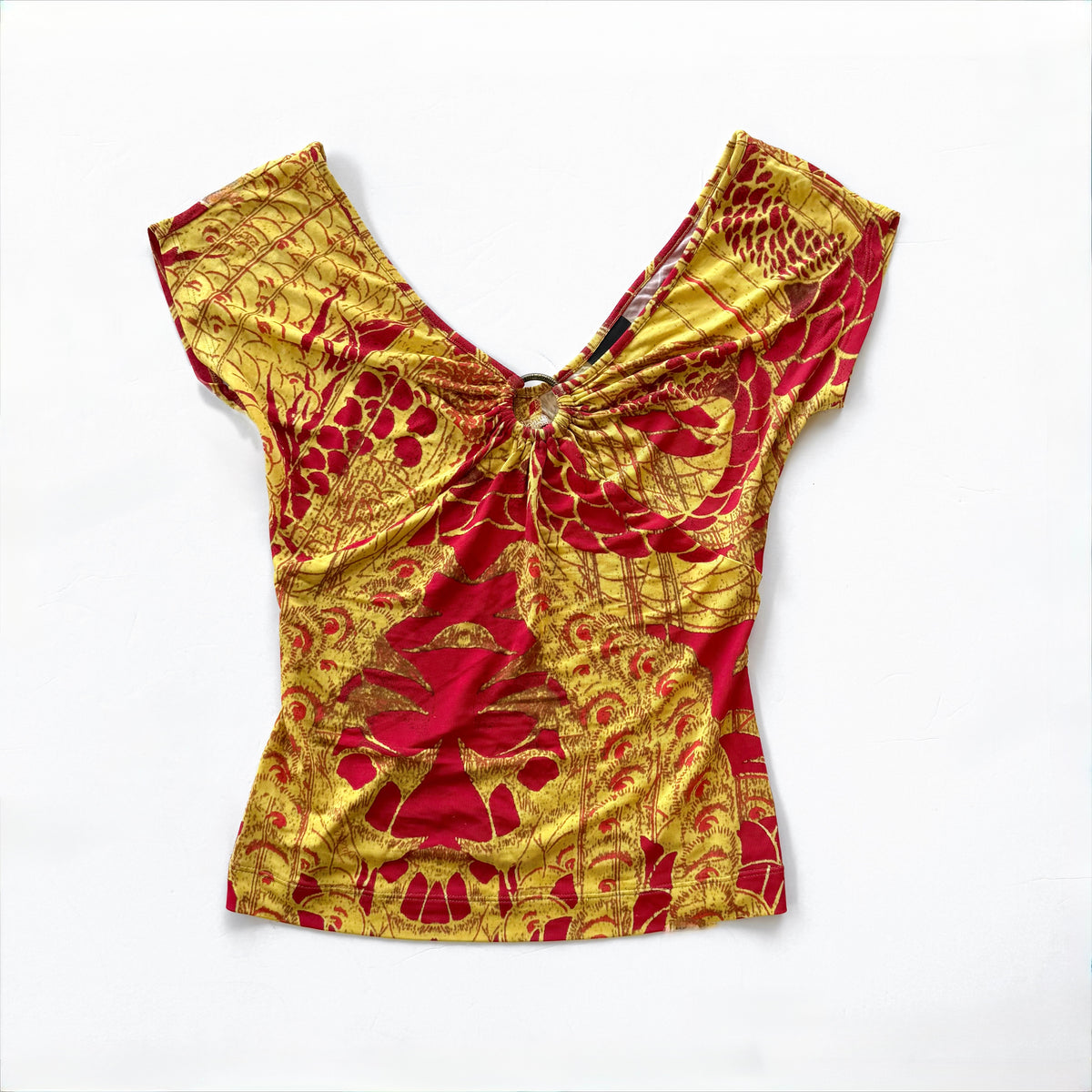 Vintage Cavalli V-Neck Top