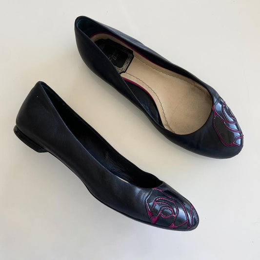 Christian Dior Rose Ballet Flats