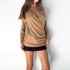 Max Mara Deep V Wrap Top