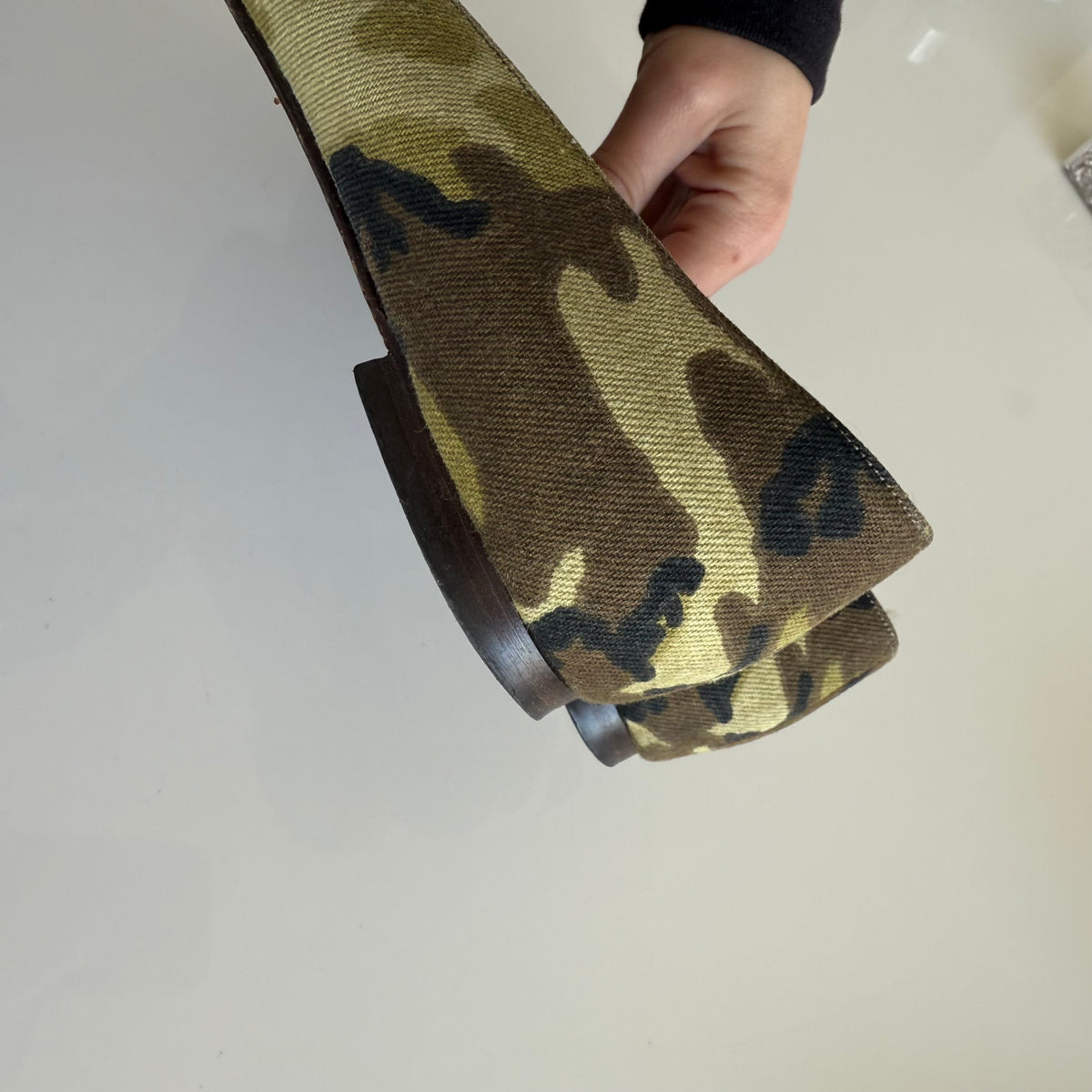 Manolo Blahnik Camo Flats