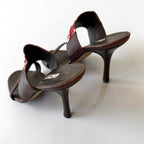 Vintage Oscar De La Renta Beaded Sandal Heels (37.5)