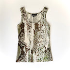 Vintage Just Cavalli Snakeskin Print Tank Top