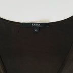 Vintage Gucci Brown Deep V Top
