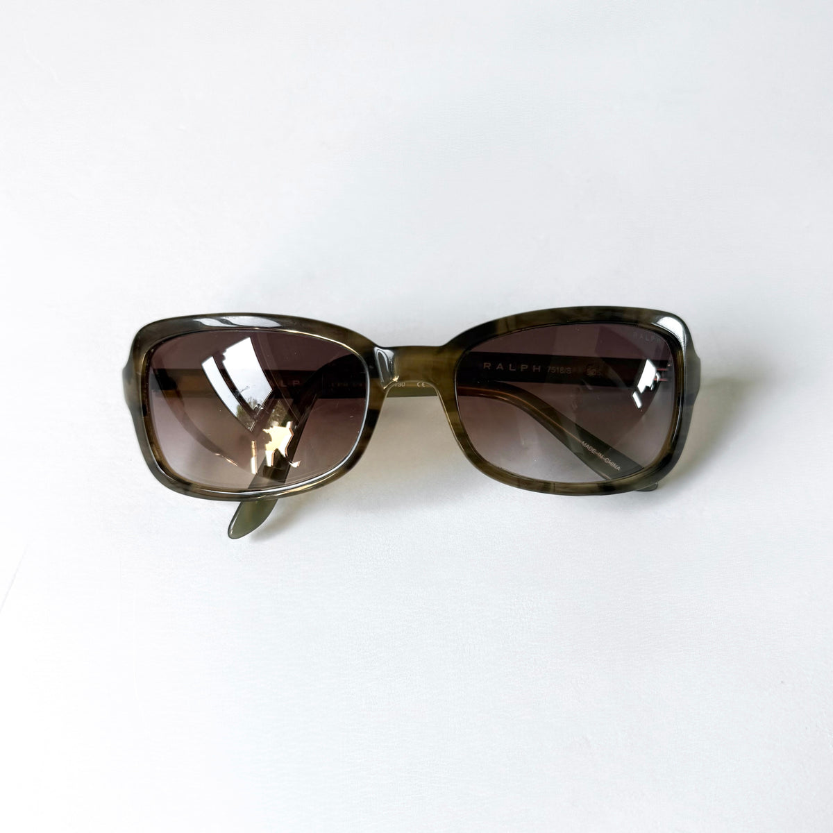 Vintage Ralph Lauren Rectangle Sunglasses Tortoiseshell