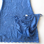 Victoria’s Secret Blue Lace Cap Sleeve Mini Dress
