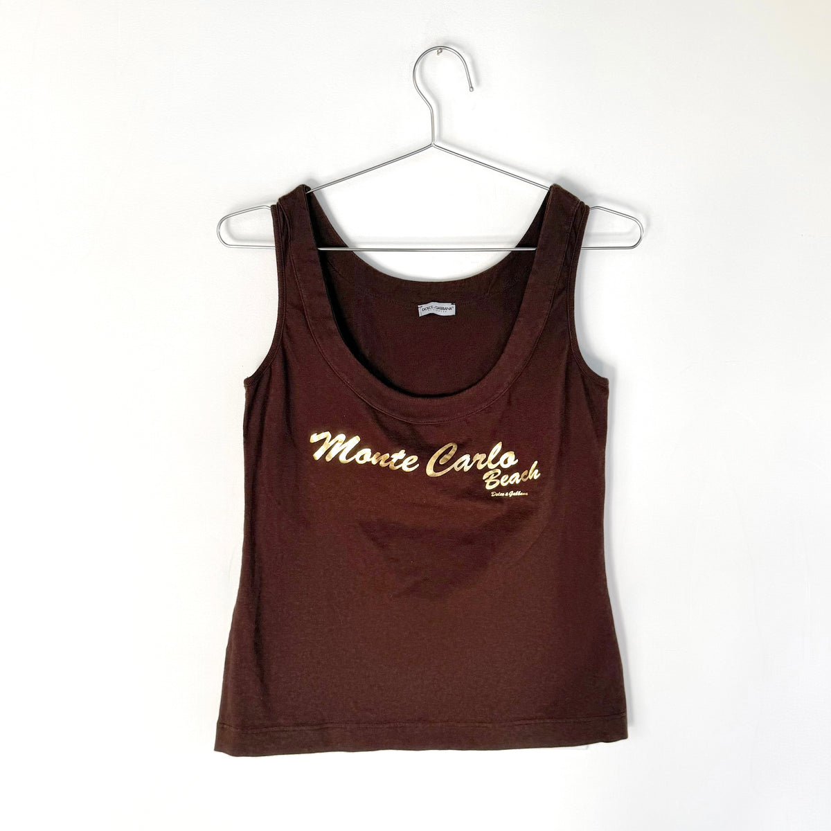 Vintage Dolce & Gabbana Monte Carlo Graphic Tank Top