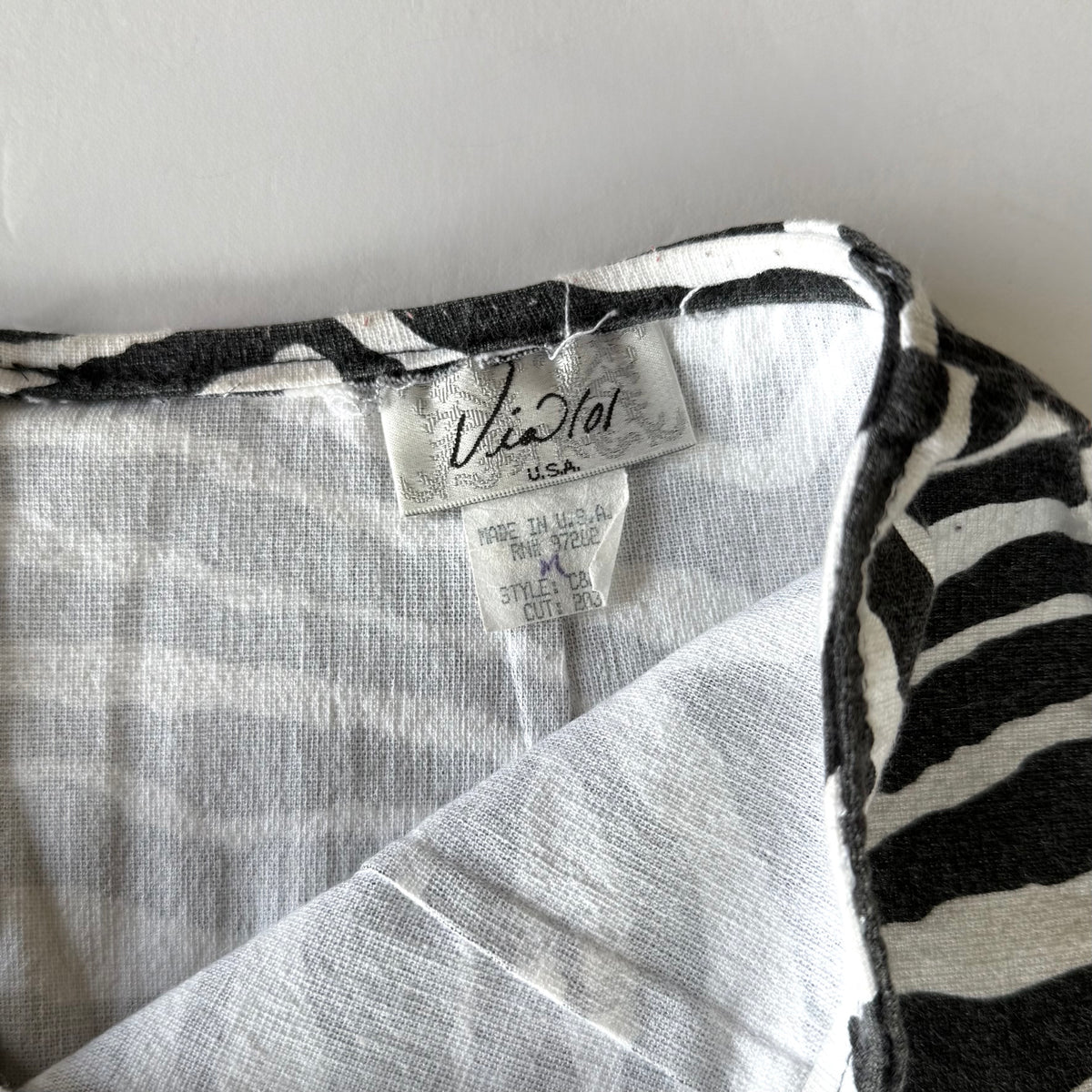Vintage 90’s Zebra Print Mini Skirt