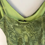 Vintage Betsey Johnson Snakeskin Slip Midi Dress