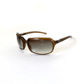 Vintage Dolce & Gabbana Brown Slim Rectangle Sunglasses