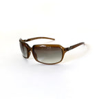 Vintage Dolce & Gabbana Brown Slim Rectangle Sunglasses