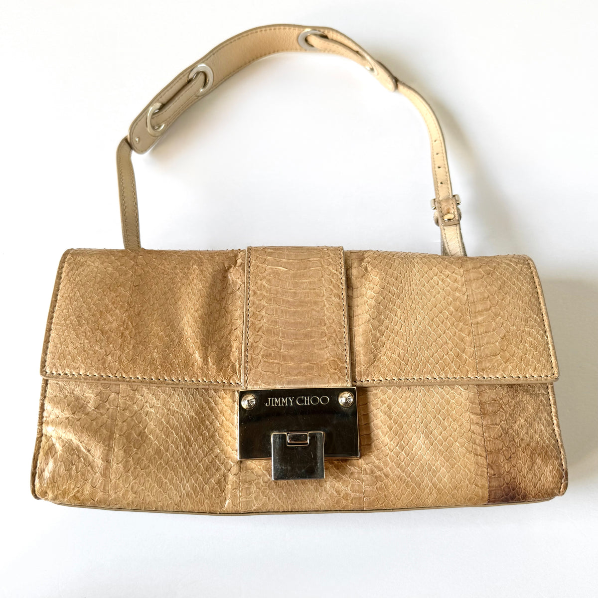 Vintage Jimmy Choo Python Shoulder Bag