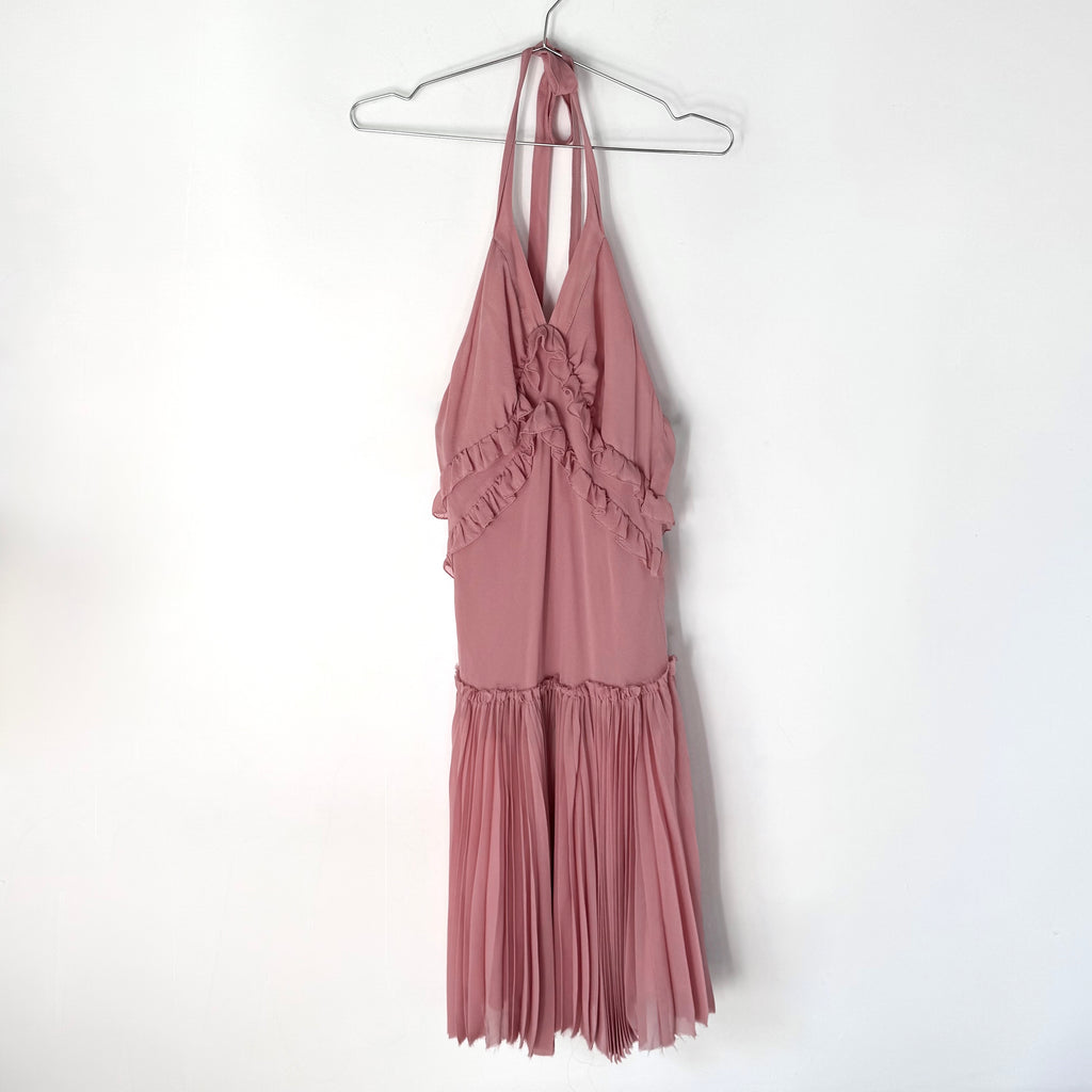 Vintage Patrizia Pepe Pink Halter Midi Dress