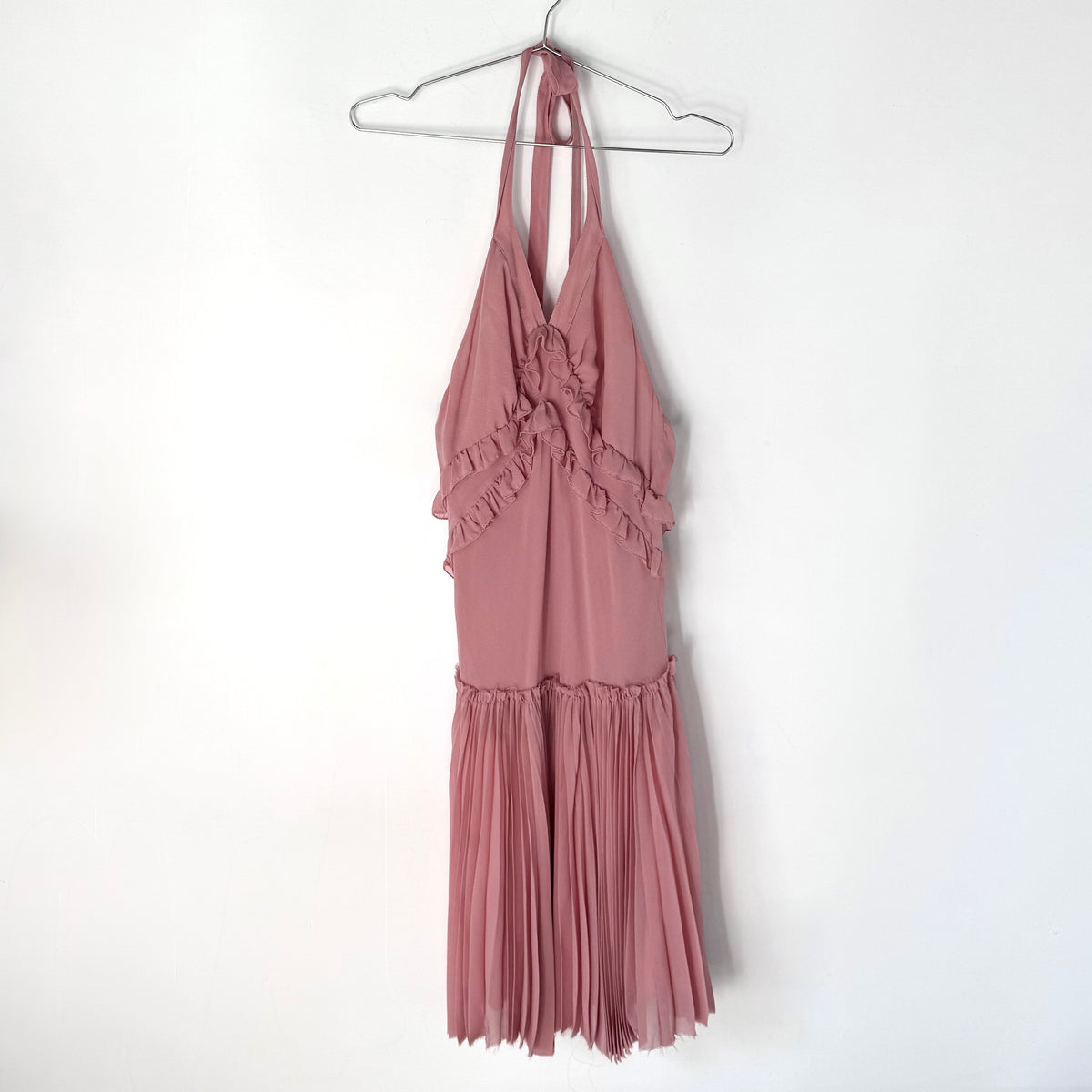 Vintage Patrizia Pepe Pink Halter Midi Dress