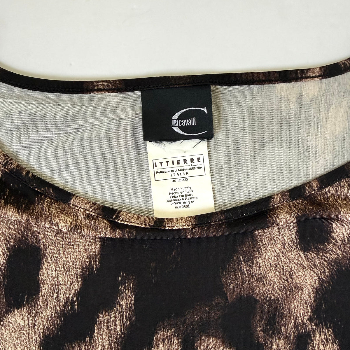 Vintage Cavalli 3/4 Sleeve Top