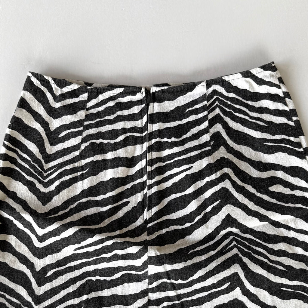 Vintage 90’s Zebra Print Mini Skirt