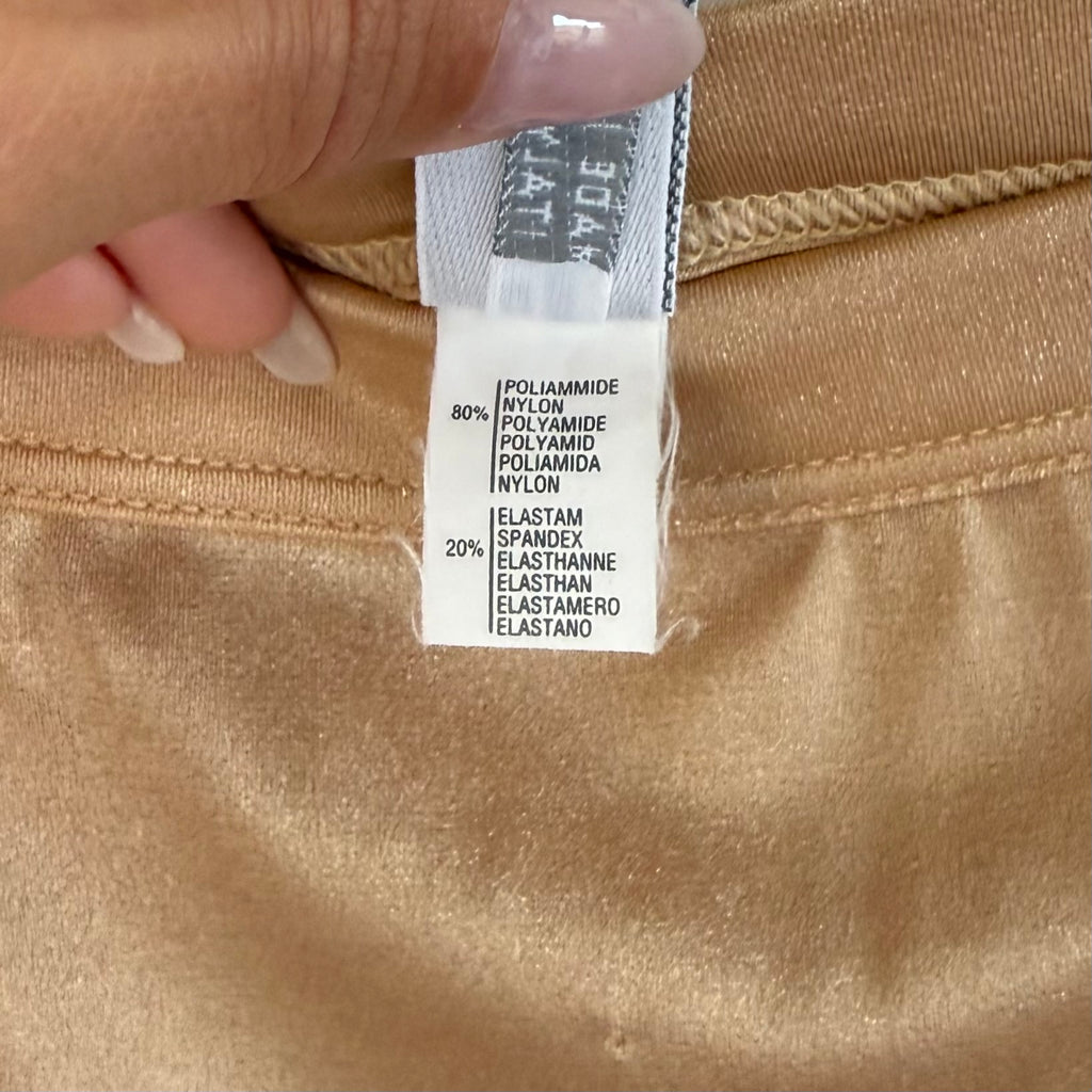 Vintage La Perla Gold Satin Slip Midi Skirt
