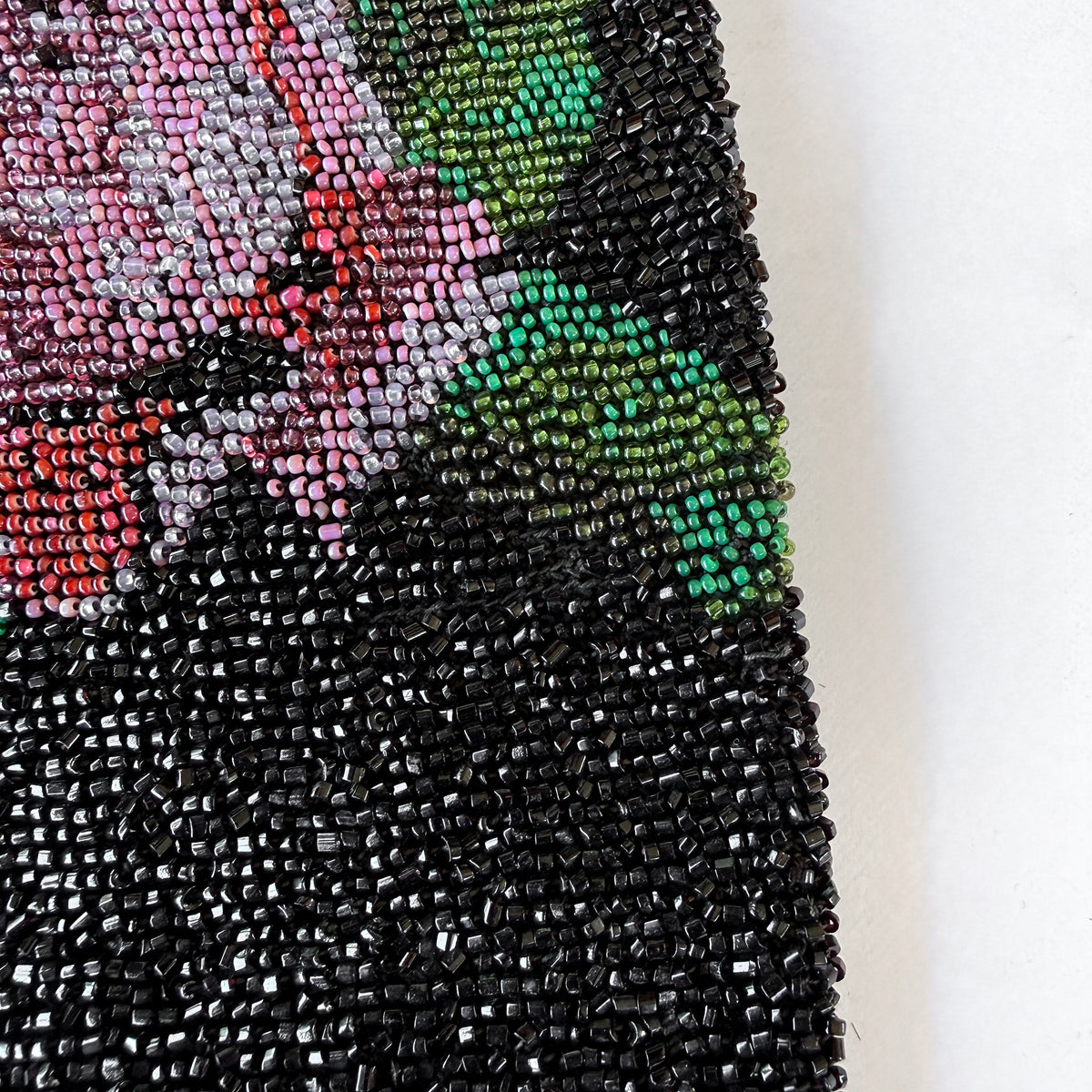 Vintage Rose Beaded Bag