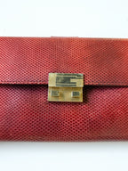 90’s Gucci Red Leather Continental Wallet