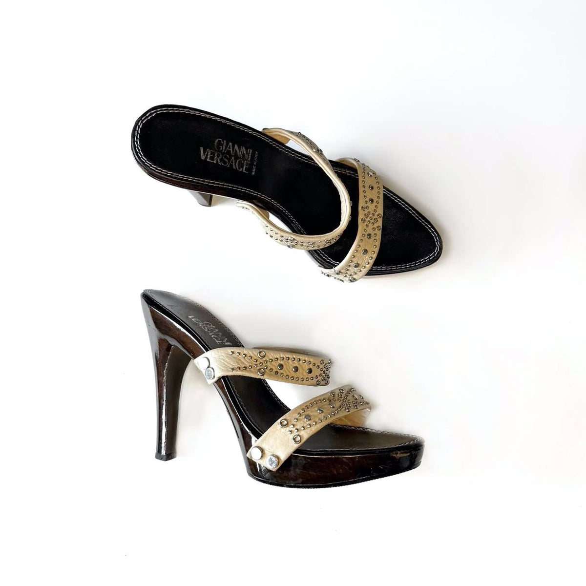Vintage Versace Studded Heels (37)
