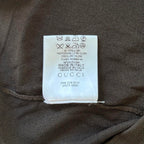 Vintage Gucci Brown Deep V Top