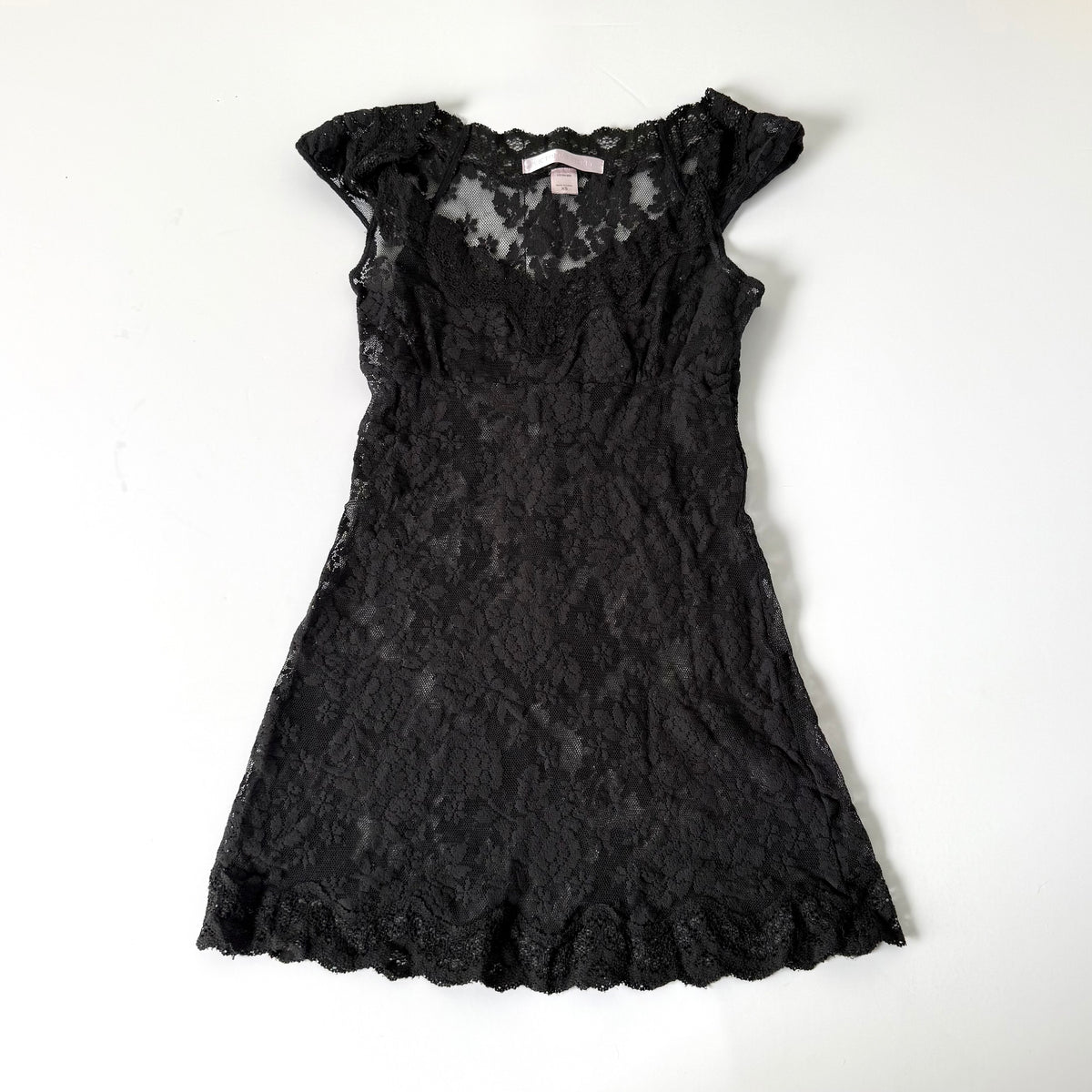 Vintage Victoria’s Secret Sheer Lace Mini Dress