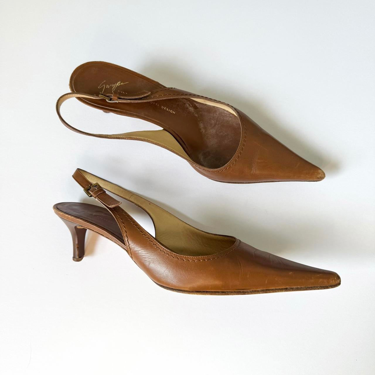 Giuseppe Zanotti Pointed Toe Kitten Heels (37.5)