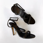 Strappy Brown Manolo Blahniks (38.5)