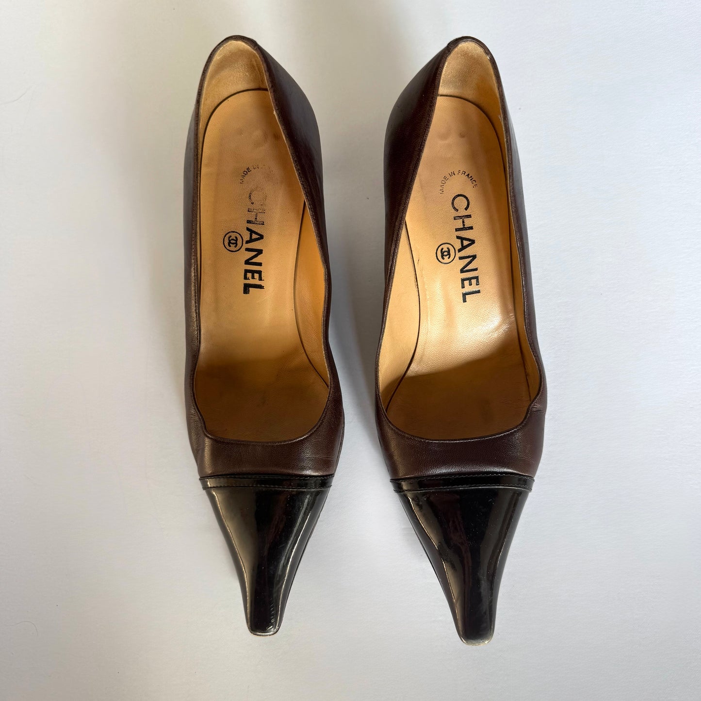 Vintage Chanel Pointed Toe Kitten Heels