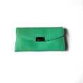 Jimmy Choo Teal Green Patent Leather Envelope Clutch