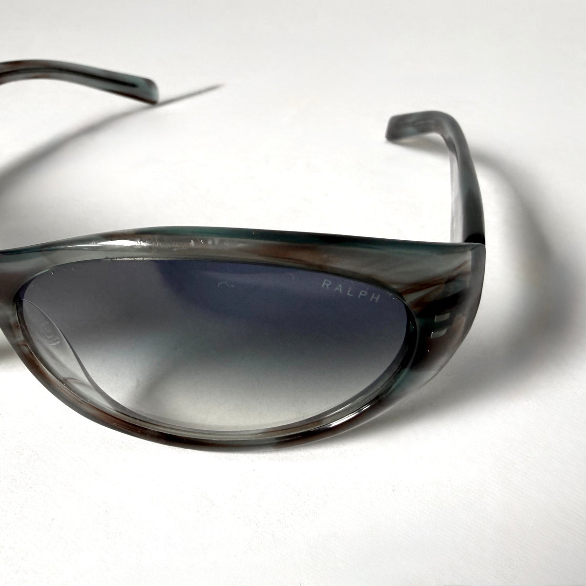 Vintage Ralph Lauren Smoky Marble Slim Wrap Around Sunglasses