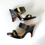 Vintage Versace Wedge Sandal Heels (36)