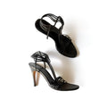 Vintage Gucci Black Strappy Leather Heels (8.5)