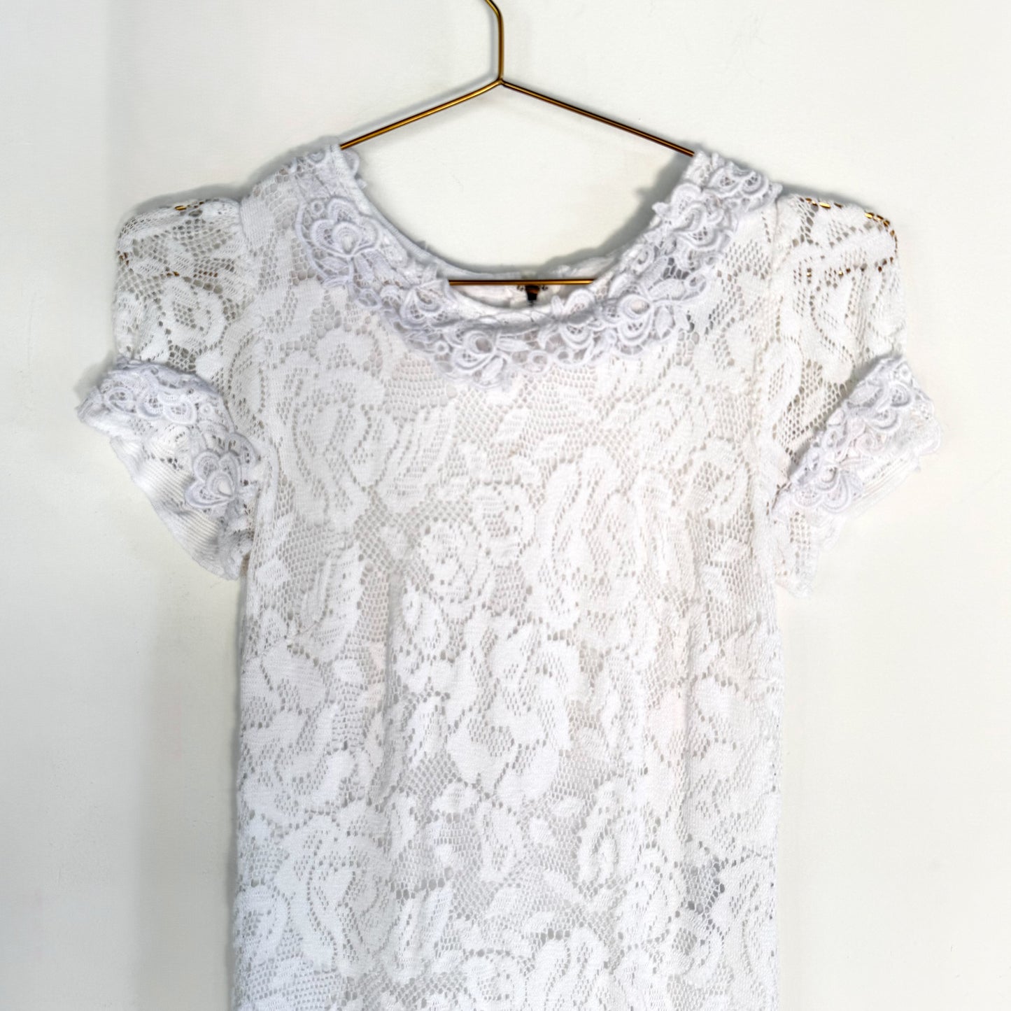 Dolce & Gabbana White Lace Mini Dress