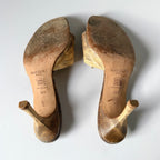 Jimmy Choo Snakeskin Sandal Heels (39.5)