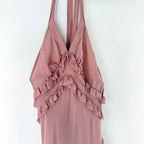 Vintage Patrizia Pepe Pink Halter Midi Dress