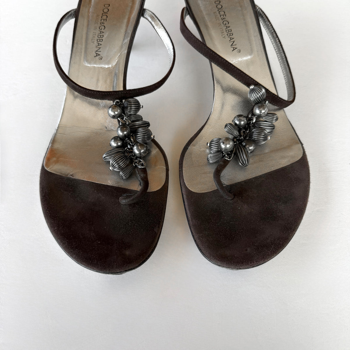 Vintage Dolce & Gabbana Beaded Kitten Heels (39)
