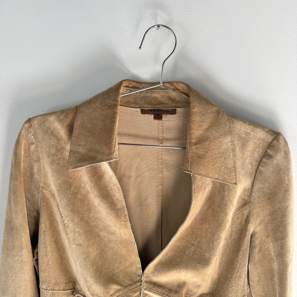 Vintage Suede Lace Up Jacket