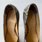 Giuseppe Zanotti Python Print Platform Peep Toe Heels (37)