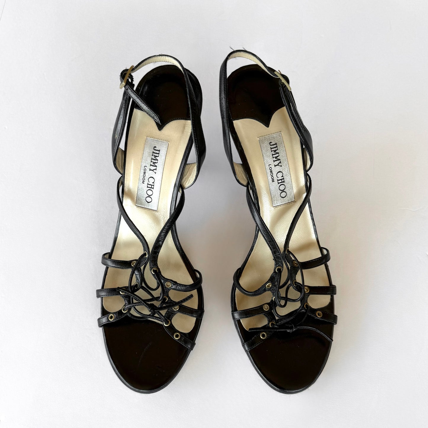 Jimmy Choo Lace Up Slingback Heels (39.5)