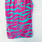 Vintage Blumarine Turquoise Pink Zebra Print Tank Top