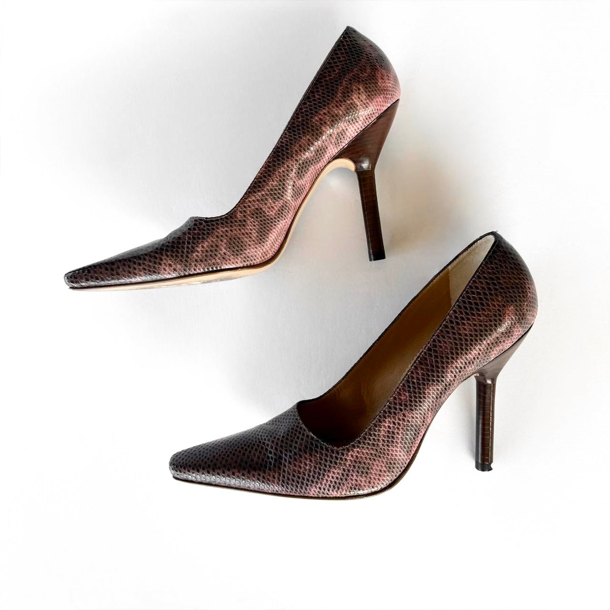 Vintage Gucci Snakeskin Pumps (7)