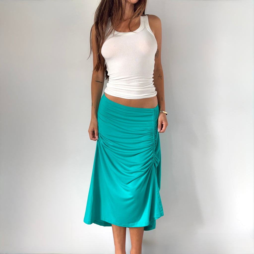 Vintage La Perla Ruched Midi Skirt