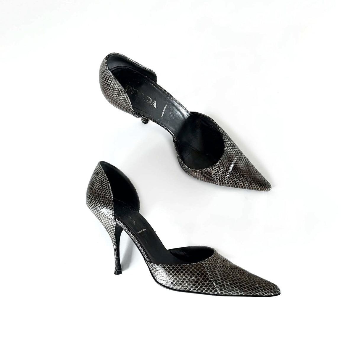 Vintage Prada Snakeskin Heels (35.5)