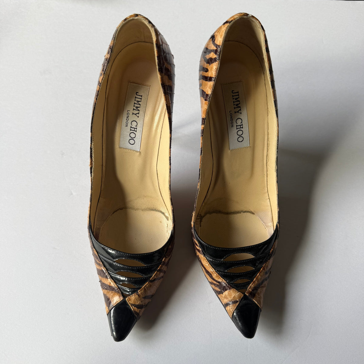 Jimmy Choo Tiger Print Heels (36)