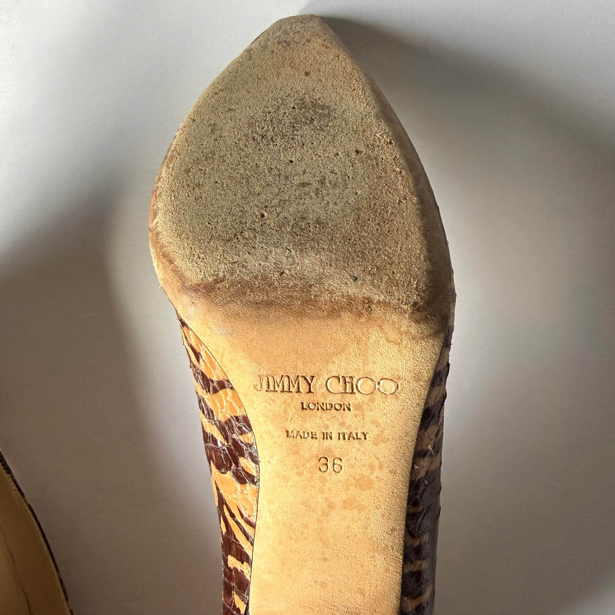 Jimmy Choo Tiger Print Heels (36)