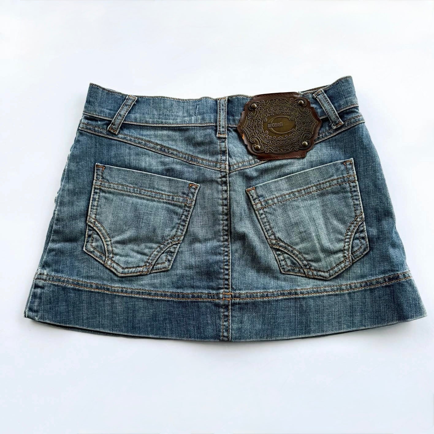Vintage Cavalli Denim Skirt