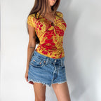 Vintage Cavalli V-Neck Top